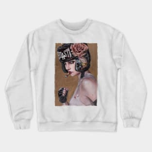 Cold girl boxing Crewneck Sweatshirt